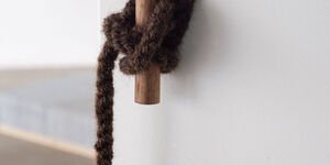 Image of a rope made of human hair.