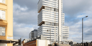 Computer generated image of the proposed development as it would be seen from Stamford Street