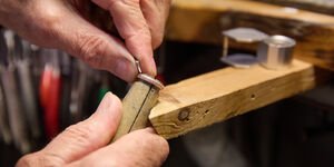 Image of someone making a ring.