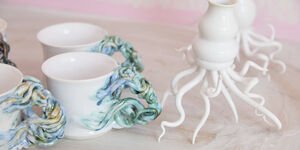 Image of ceramic cups and vases.