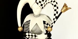 Image of a ceramic jester.