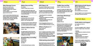FCC timetable