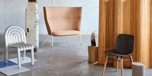 Furniture inside Bargehouse