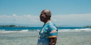 Image of a man on a beach.