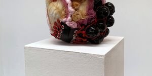 Sculpture of a human heart.