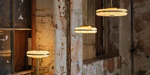 Image of three lamps in Bargehouse.