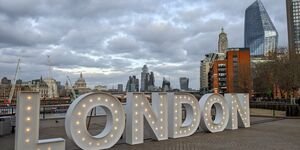 London lights day time 