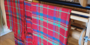 Archipelago Textiles product scarf being made