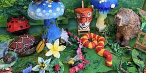 Image of paper mache art.