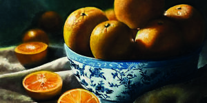 Painting of oranges.
