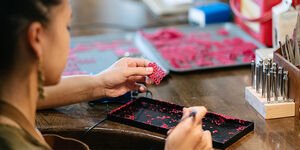 Designer maker with jewellery