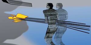 Graphic abstract design.