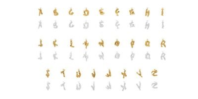 Alphabet Recycled Necklace (gold or silver) A-Z