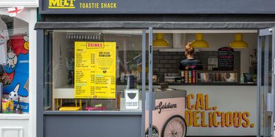 An image of the entrance of the restaurant.