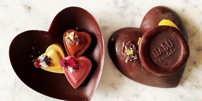 Heart shaped chocolates.
