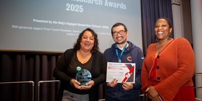 Pictured are: Claudia Garcia (L), Tomoki Arichi (C), Deanne Naula (R).